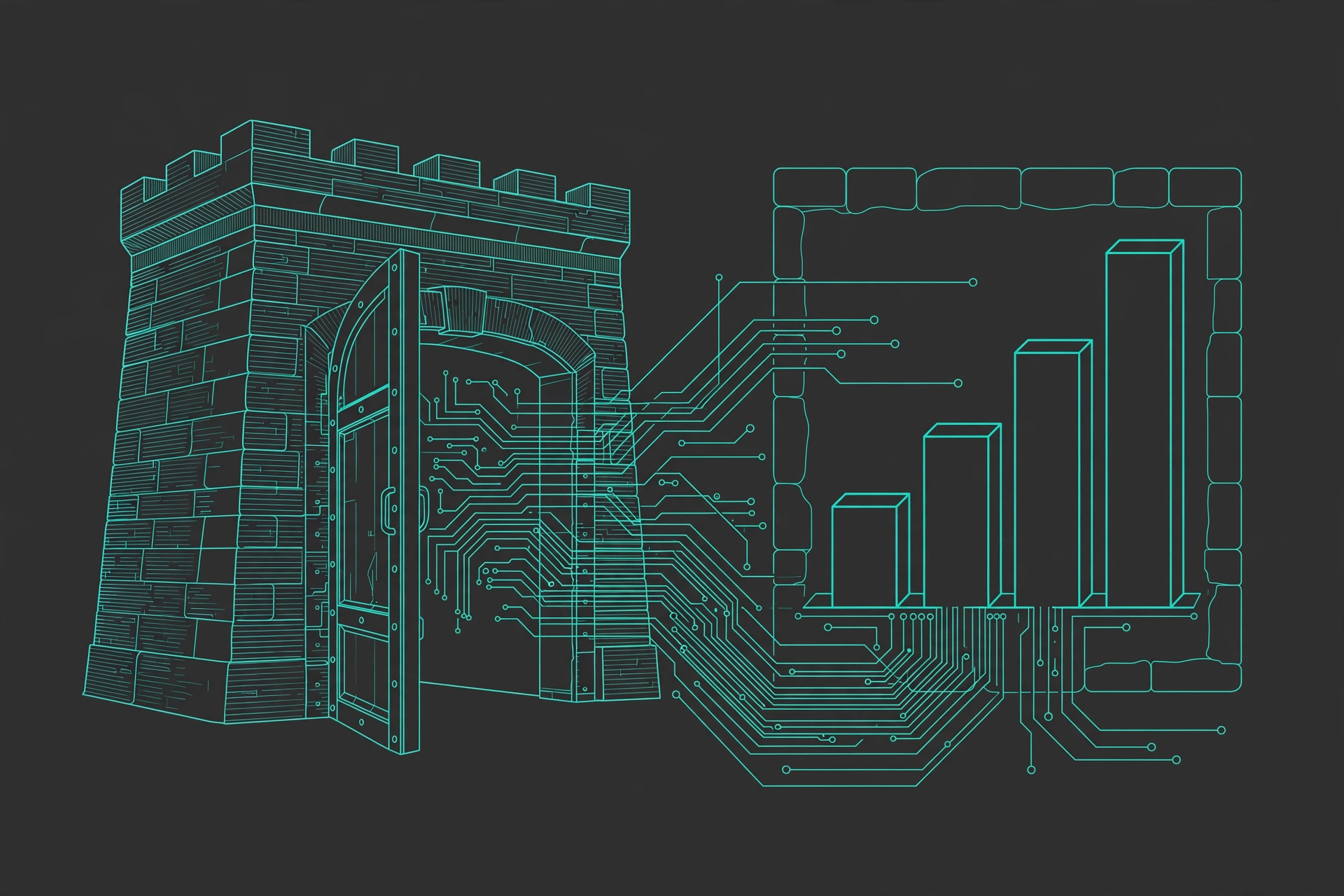 Navy cover graphic with orange linework: a distributed edge-network diagram behind the words Akamai, The Stewardship Report